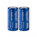 Two-pack VAPCELL IFR32700 G65 6500mAh LiFePO4 batteries in retail blister packaging