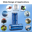 Vapcell G65 32700 battery used in a solar power storage system and in a high-power flashlight
