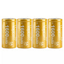 Vapcell H16 18350 1600mAh 5A IMR 2-pack showing flat and button top options
