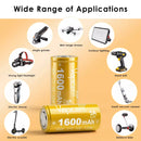 Flashlight at optimized brightness powered by Vapcell H16 1600mAh 5A