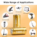 Flashlight at optimized brightness powered by Vapcell H16 1600mAh 5A