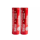 2Pcs Vapcell IMR18650 3500mAh 10A CDR battery front view – 35A max high drain flat top for flashlight, vape and power bank