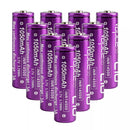 Ten pack box of Vapcell L10 14500 1050mAh 3A batteries