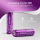 Vapcell L10 14500 battery close up showing 1050mAh L10 marking