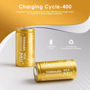 Vapcell M11 18350 battery close-up showing M11 1100mAh 10A print