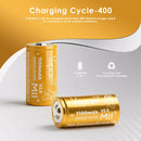 Vapcell M11 18350 battery close-up showing M11 1100mAh 10A print