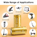 Compact 18350 flashlight powered by Vapcell M11 high drain battery