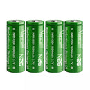Four Vapcell N26 18500 2600mAh 5A IMR flat top batteries in plastic case