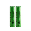 2-pack Vapcell N36 18650 3600mAh 10A high capacity flat top batteries front view for flashlights and power tools