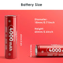 2Pcs Vapcell INR18650 N40 4000mAh 10A CDR battery 2-pack – two high capacity cells for flashlight, power bank and DIY pack applications