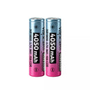 2Pcs Vapcell N41 18650 4000mAh 10A flat top battery front view – high capacity cell for flashlight and power bank