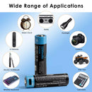 Vapcell P1422A battery powering a digital camera or high-drain 1.5V device