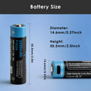 Vapcell P1422A being charged via USB-C cable connected to a power bank