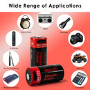 Tactical flashlight with Vapcell P1609B 16340 950mAh installed