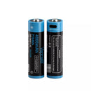 2-pack Vapcell P1840A 18650 4000mAh USB-C rechargeable batteries with button top and USB-C port