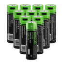 Vapcell P2160A 21700 6000mAh 3.6V 12.5A protected Li-ion battery with built-in USB-C charging port and Button Top terminal (77.6mm). 1000+ cycle life, true capacity for flashlights, power banks, and DIY projects.