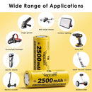 Multiple Vapcell T25 batteries wired into a 4S LiFePO4 pack for an e-bike or power tool