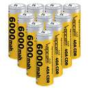Vapcell T60 21700 rechargeable Li-ion battery 6000mAh 40A high drain button top, 10 pieces, for flashlights, power tools, and e-bikes.