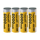 Vapcell T60 21700 rechargeable Li-ion battery 6000mAh 40A high drain nickel tab, 4 pieces, for power tools, flashlights, and DIY battery pack assembly.