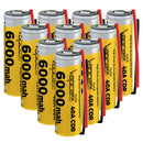 Vapcell T60 21700 rechargeable Li-ion battery 6000mAh 40A high drain pre-wired with leads, 10 pieces, for power tools, flashlights, and DIY battery pack assembly.