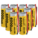 Vapcell T60 21700 rechargeable Li-ion battery 6000mAh 40A high drain pre-wired with leads, 8 pieces, for power tools, flashlights, and DIY battery pack assembly.