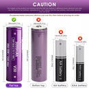 Vapcell V30 18650 3000mAh 20A battery powering a high-lumen flashlight and a cordless drill