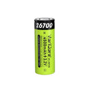VariCore 26700 3.2V 4500mAh 22.5A LiFePO4 high drain flat top rechargeable battery in bright green wrap