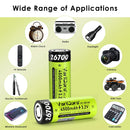 Application scenarios of VariCore 26700 3.2V 4500mAh LiFePO4 battery powering high-power flashlights and outdoor solar street light energy storage