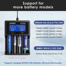For Li-ion 16340 18350 18650 21700 26650 & Ni-MH AA AAA C
