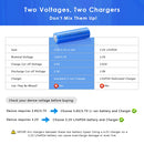 Doublepow 18650 2200mAh battery terminal guide showing Flat Top (65mm) and Button Top (67mm) options. Button Top adds ~2mm length for spring-loaded devices.