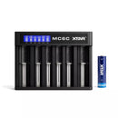 XTAR 14500 800mAh Battery and 3A Fast Charger Set