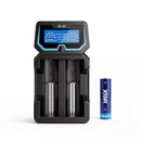 XTAR 14500 800mAh battery and charger compact kit for small lights