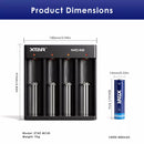Compact Size of XTAR 14500 Battery and Charger Set