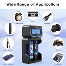 Charging 14500 battery for compact AA-size flashlight or headlamp