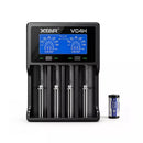 XTAR 16340 650mAh Battery and 4-Bay 3A Charger Set