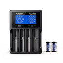 XTAR 16340 650mAh Battery and 4-Bay 3A Charger Set