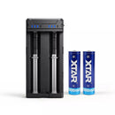 XTAR 18650 2600mAh Battery and Compact 2A Charger Kit