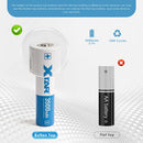 XTAR 18650 3500mAh 10A high-drain Li-ion battery featuring a standard button top positive terminal for secure contact with flashlights and vapes.
