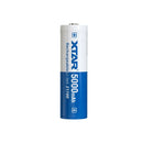 XTAR 21700HP 5000mAh 25A high drain rechargeable battery, single pack, 3.6V Li-ion cell for flashlights and drones.