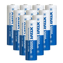XTAR 21700HP 5000mAh 25A high drain rechargeable battery, 10 pack bulk, 3.6V Li-ion cells for battery pack DIY and industrial use.