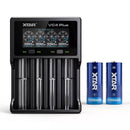 XTAR 26650 5200mAh flat top battery and LCD charger high-capacity combo