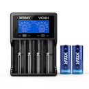 XTAR 26650 5200mAh Battery and 4-Bay 3A Charger Kit