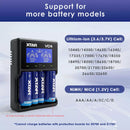 Charger designed for 26650 large format batteries