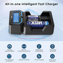 2A fast charger safety for 16340 lithium batteries