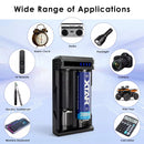 Charging batteries for headlamp, flashlight, fan, and garden light