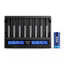 XTAR 8-bay 3A LCD charging station with massive 5200mAh 26650 battery