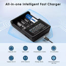 XTAR button top battery design and charger compatibility features