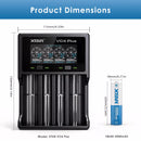 XTAR button top battery design and charger compatibility features