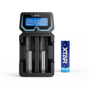 XTAR LCD 2A smart charger and 2600mAh button top battery kit