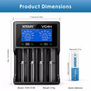LCD Charger and 18650 Battery Size Comparison